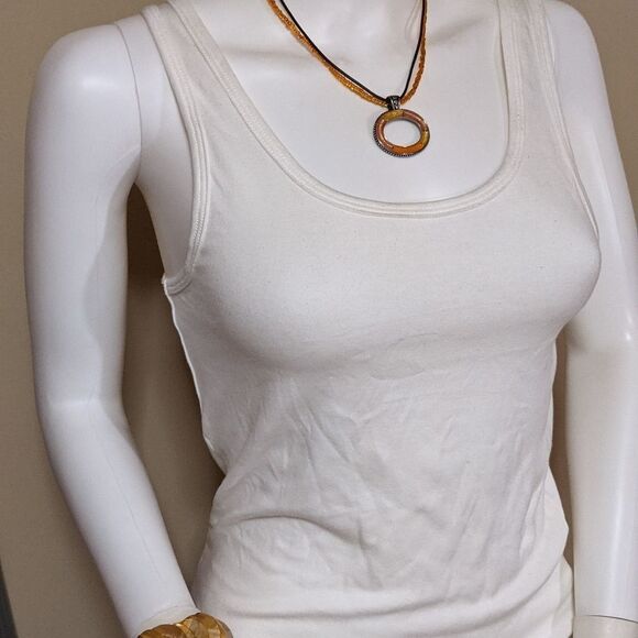 Vintage 3 piece orange shell necklaces & bracelet. 2 necklaces, mother of pearl - Picture 2 of 9